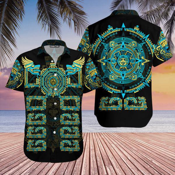 Aztec Mexico Quetzalcoatl Hawaiian Shirt  For Men & Women  WT5360