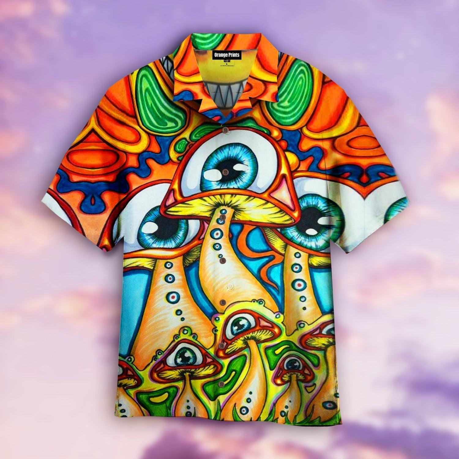 Hippie Mushroom Hawaiian Shirt  For Men & Women  WT5595