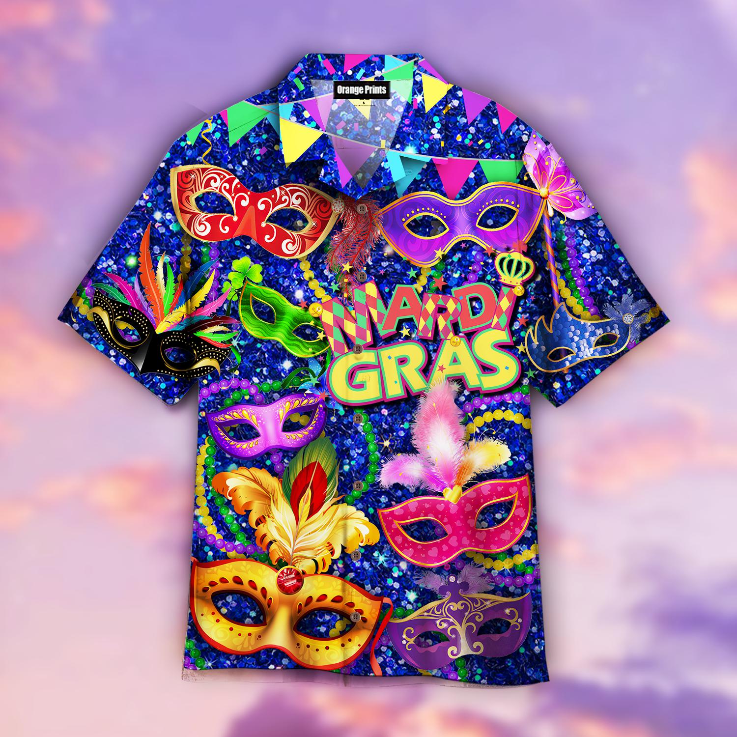 I'm Just Here For The Beads Mardi Gras Hawaiian Shirt  For Men & Women  WT1912