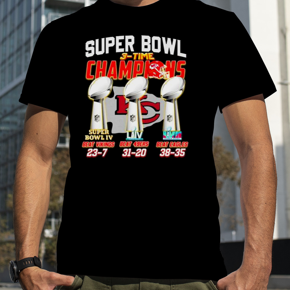 Super Bowl 3-time Champions Beat Vikings Beat 49ers Beat Eagles shirt