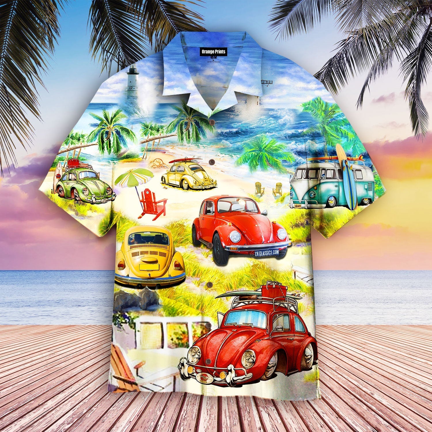 Surf Car Hawaiian Shirt  For Men & Women  HW2386N