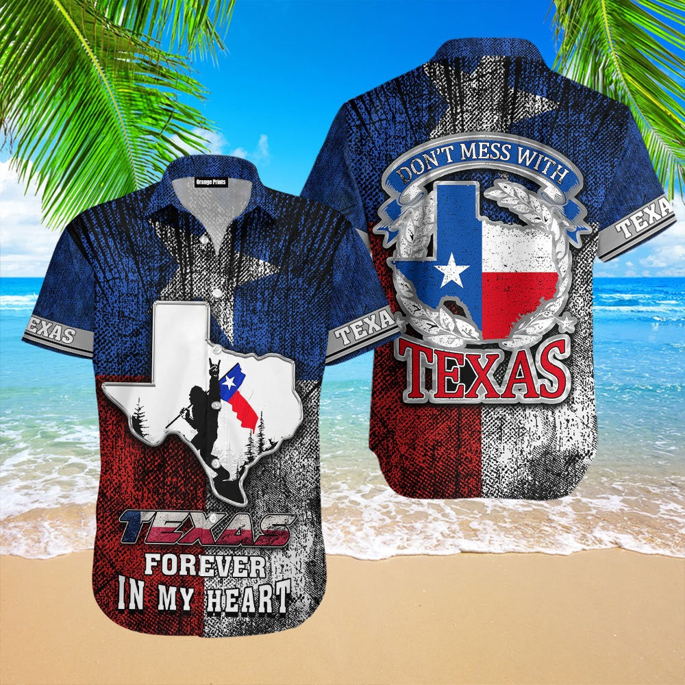 Texas Forever In My Heart Hawaiian Shirt  For Men & Women  WT2172