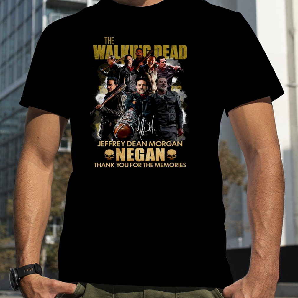 The- Walking -Dead Negan Thank You For The Memories Signature Anniversary Shirt