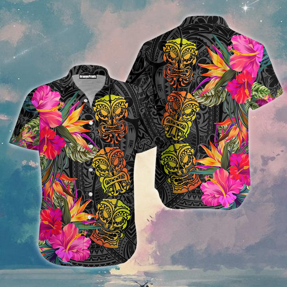 Tiki Colorful Awesome Hawaiian Shirt  For Men & Women  HW8329