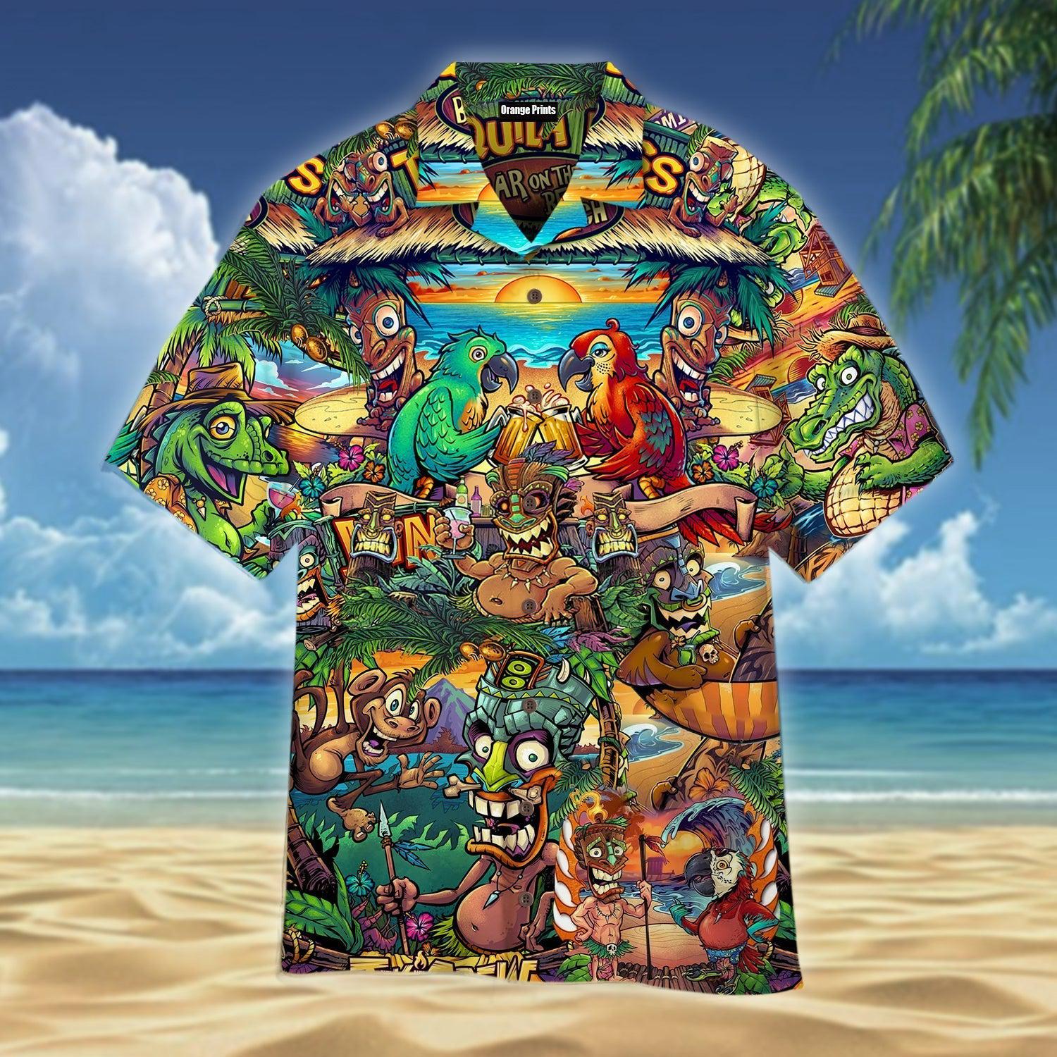 Tiki Tropical Hawaiian Shirt  For Men & Women  HW4117