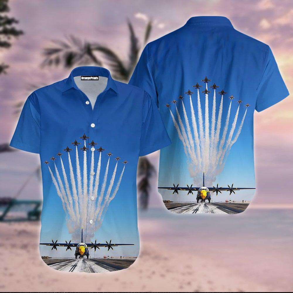US Navy Blue Angels Show Hawaiian Shirt  For Men & Women  HW9575