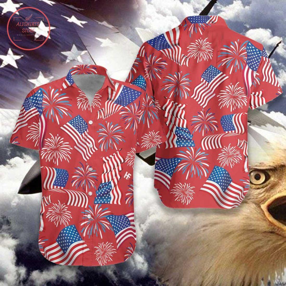 4th Of July Patriotic Hawaiian Shirt  For Men & Women  HL1666