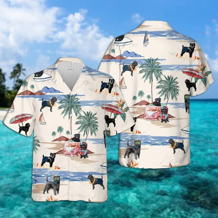 Affenpinscher ummer Beach Hawaiian Shirt  For Men & Women  HL2191