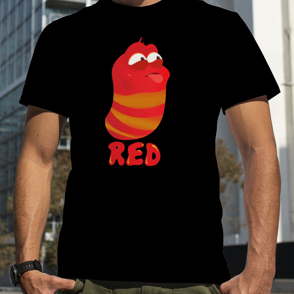 Making Funny Face Red Larva shirt