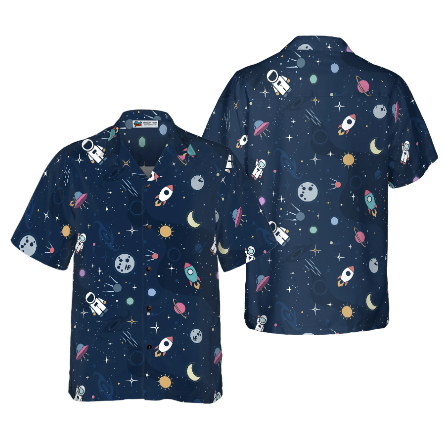 Outer Space Hawaiian Shirt
