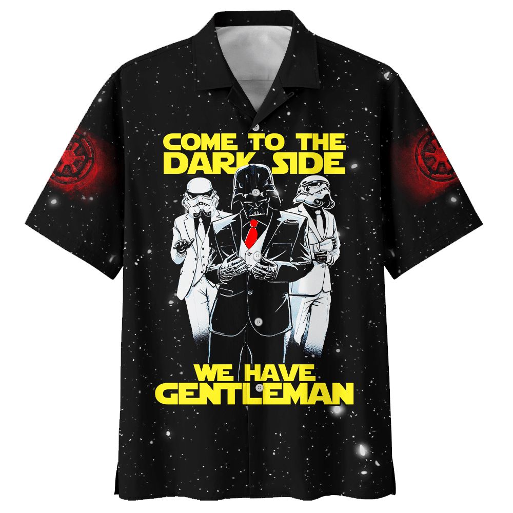 Star Wars Darth Vader Come To The Dark Side We Have Gentleman Hawaiian Shirt