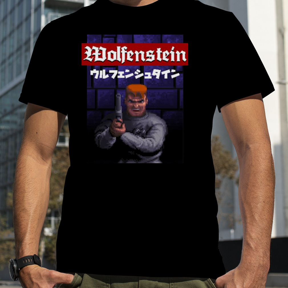 Wolfenstein Kanji Logo Wolfenstein 3d shirt