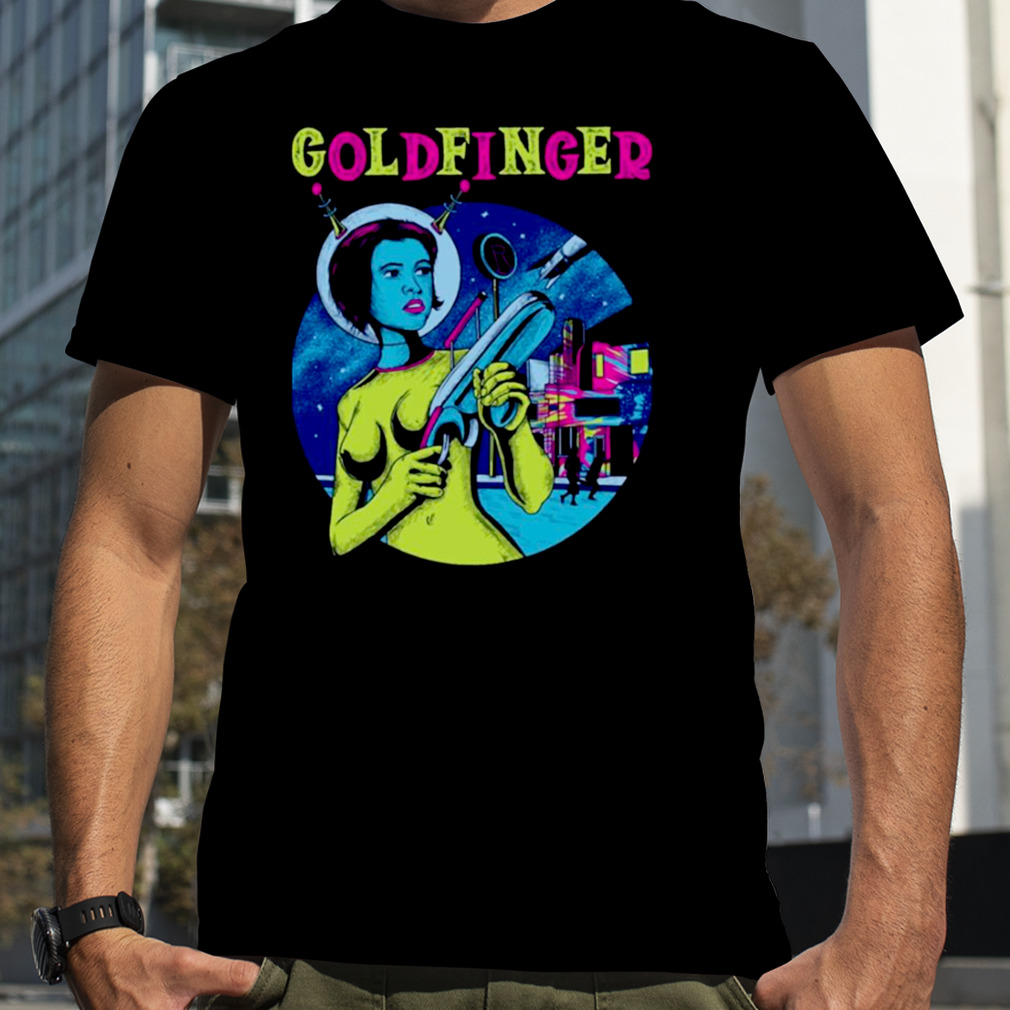 Light Blue Goldfinger Band Vintage shirt