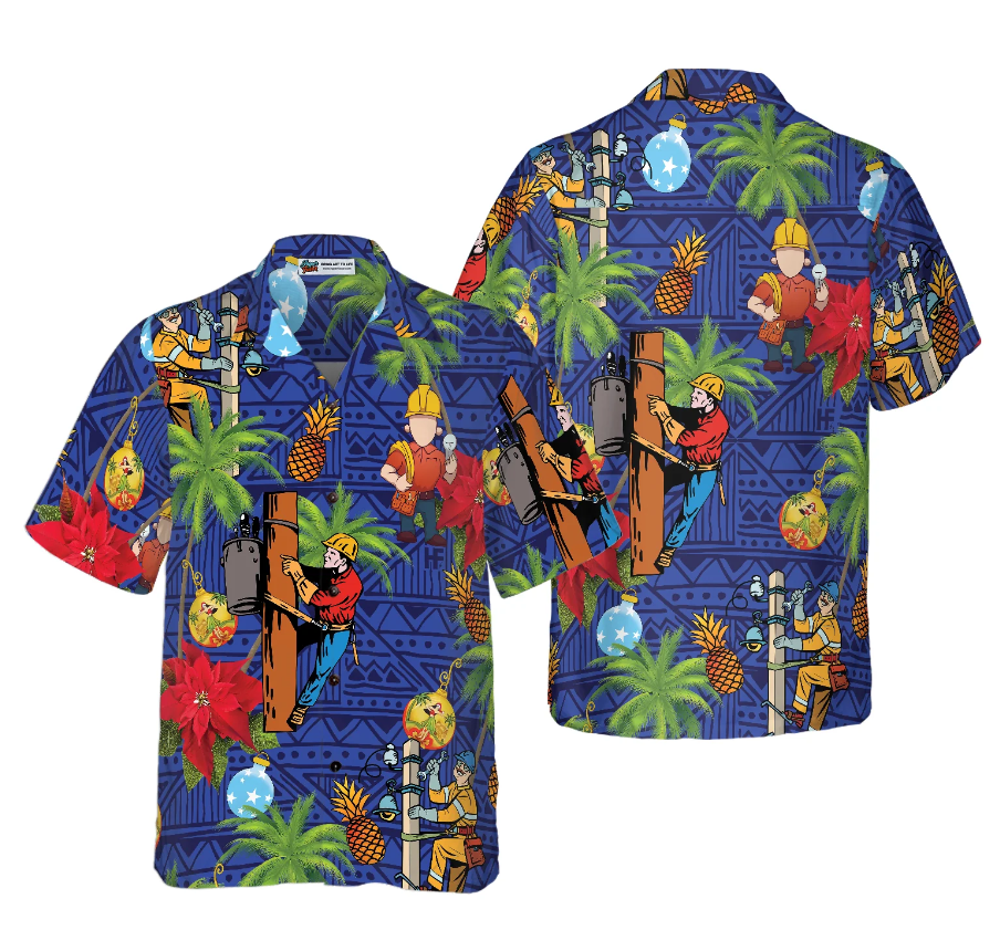 Lineman Proud Hawaiian Shirt