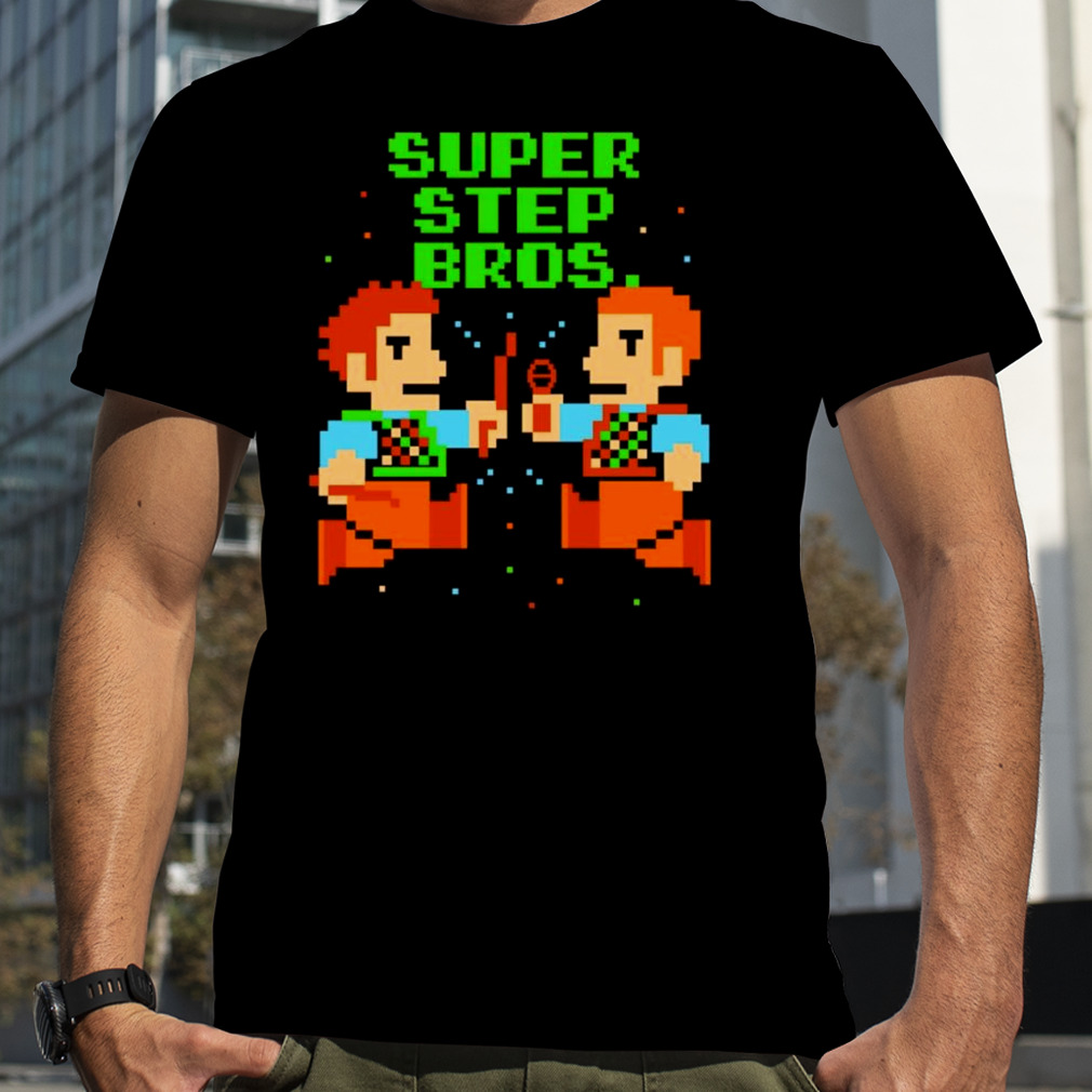 Super step bros 8-bit shirt