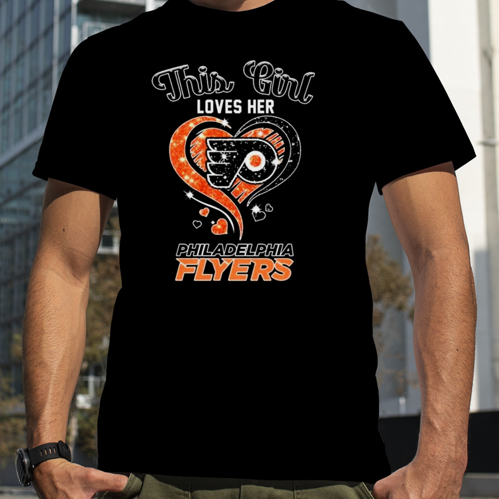 This Girl Loves Her Philadelphia Flyers Heart Shirt