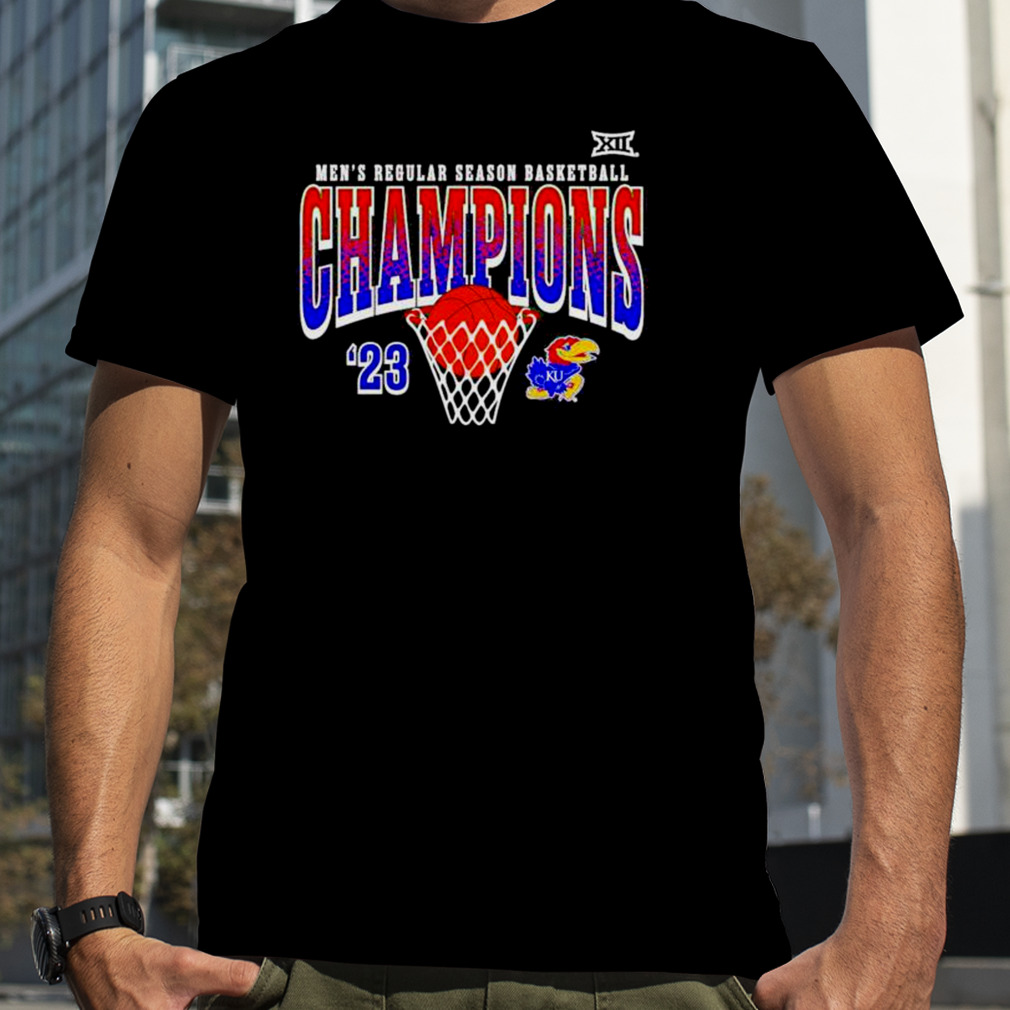 2023 Kansas Jayhawks Big 12 Regular Season champions shield shirt