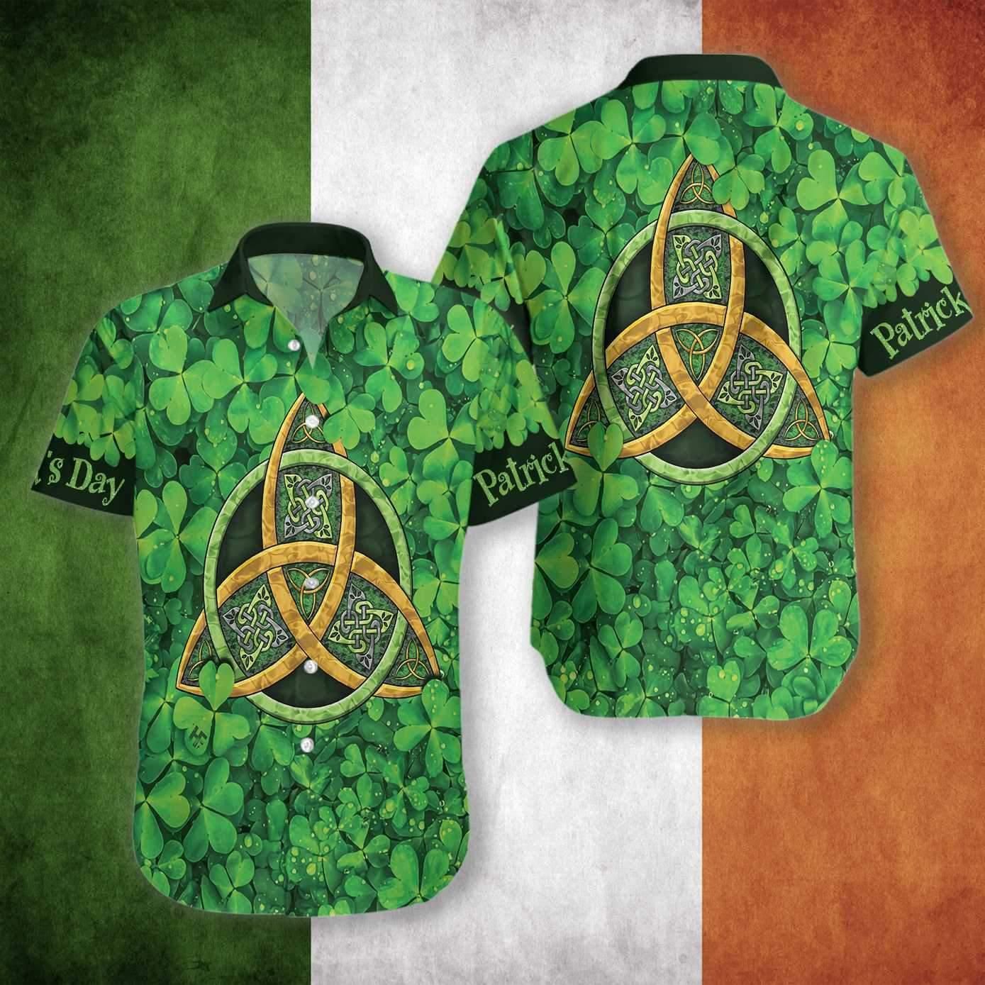 Irish Saint Patrick'S Day Aloha Hawaiian Shirt Colorful Short Sleeve Summer Beach Casual Shirt For Men And Women