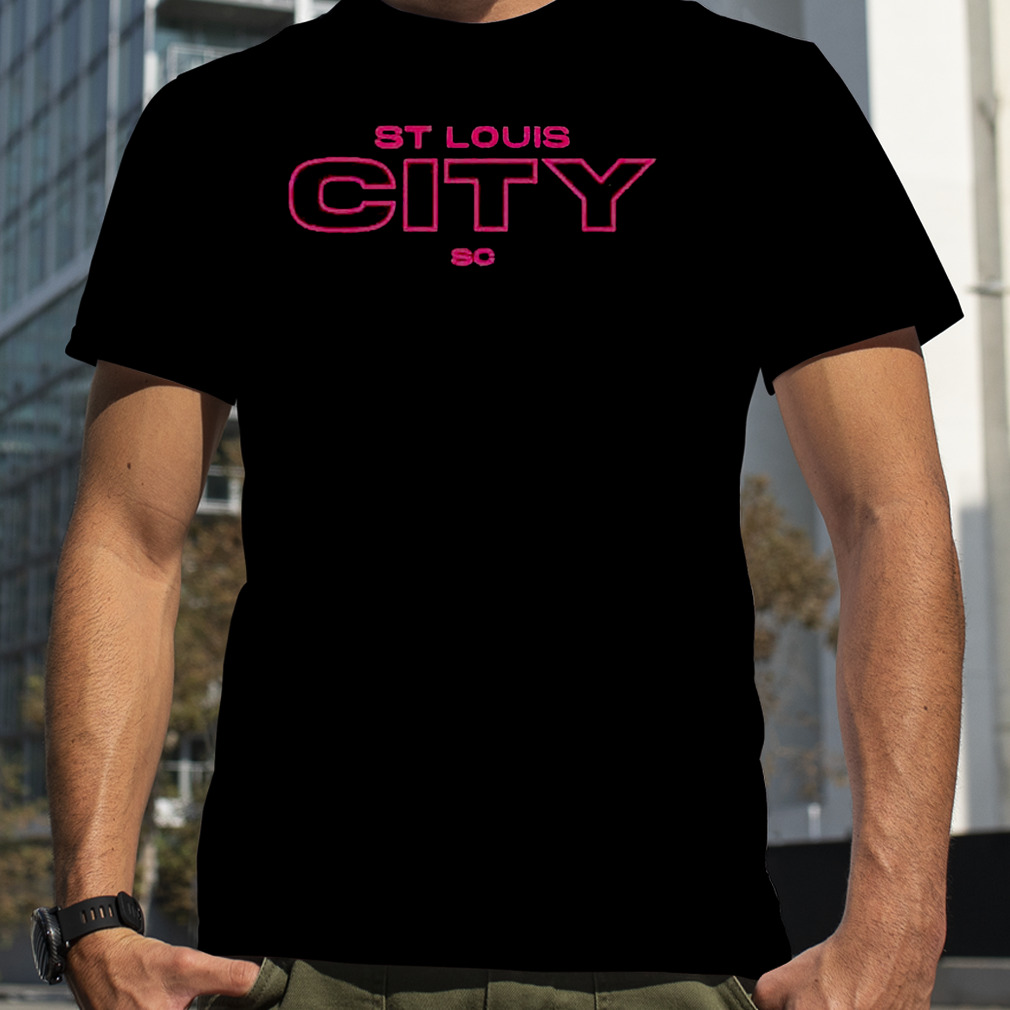 st. Louis City SC wordmark outline shirt