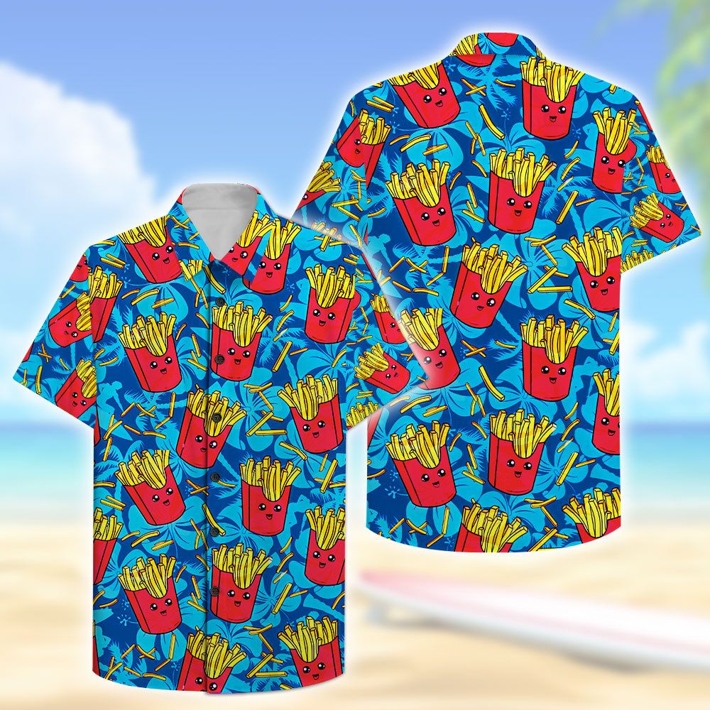 3D French Fry HAWAIIAN SHIRT NAT009