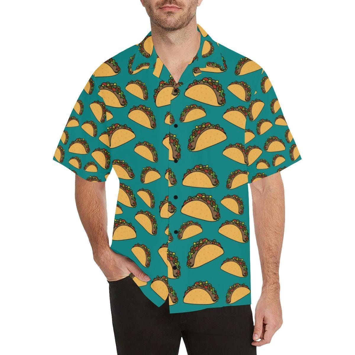 Tacos Green Yellow Hawaiian Shirts