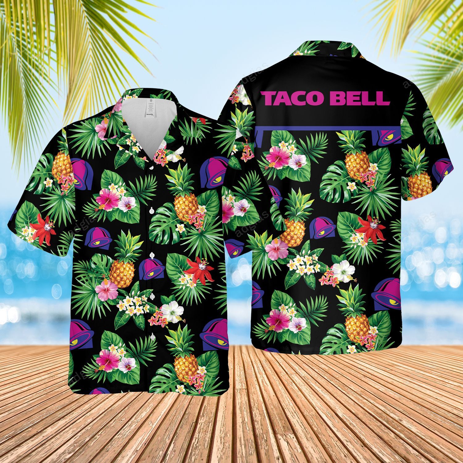 (2) TBFF Hawaii Style Hawaiian Summer Shirt