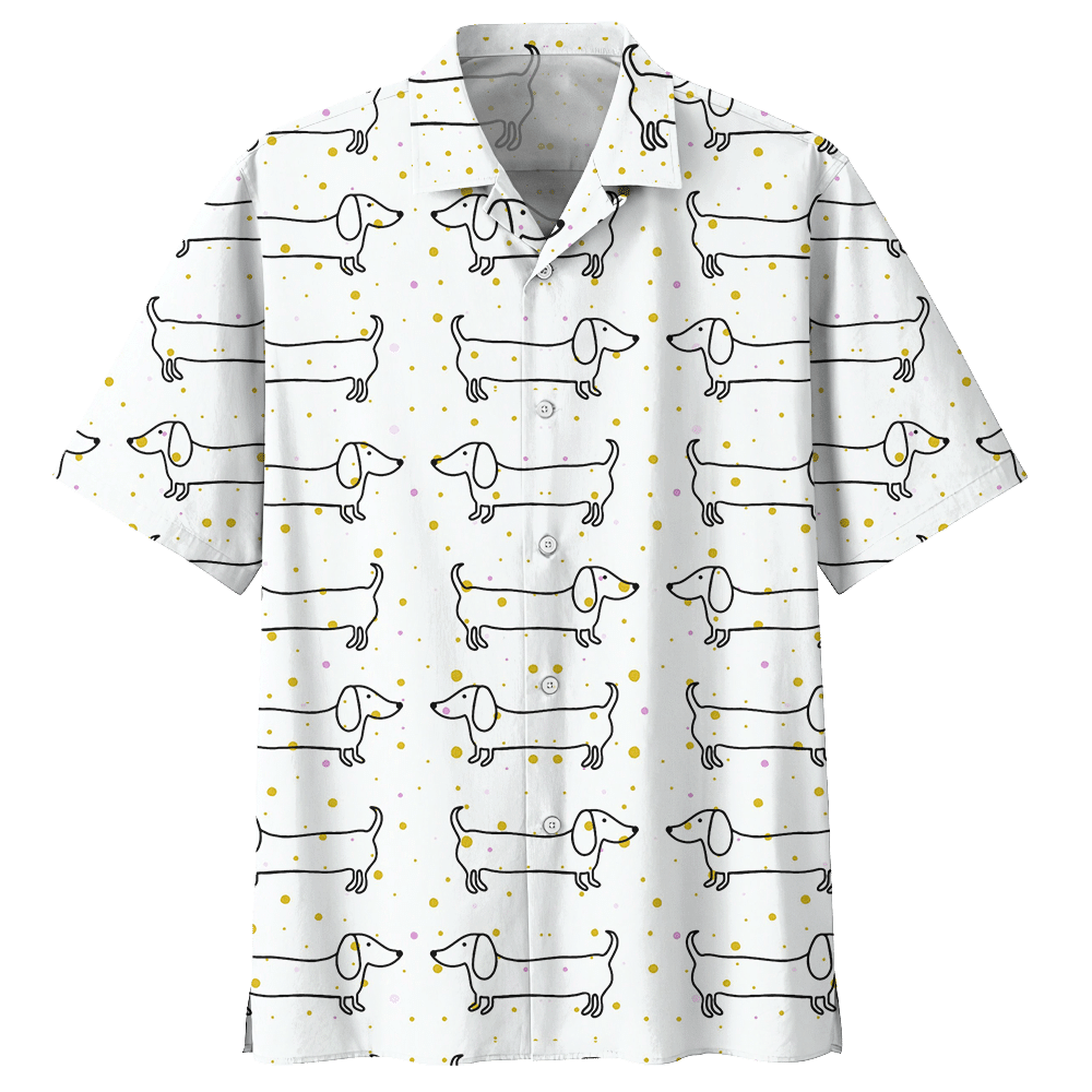 Dachshund  White Amazing Design Unisex Hawaiian Shirt For Men And Women Dhc17062666