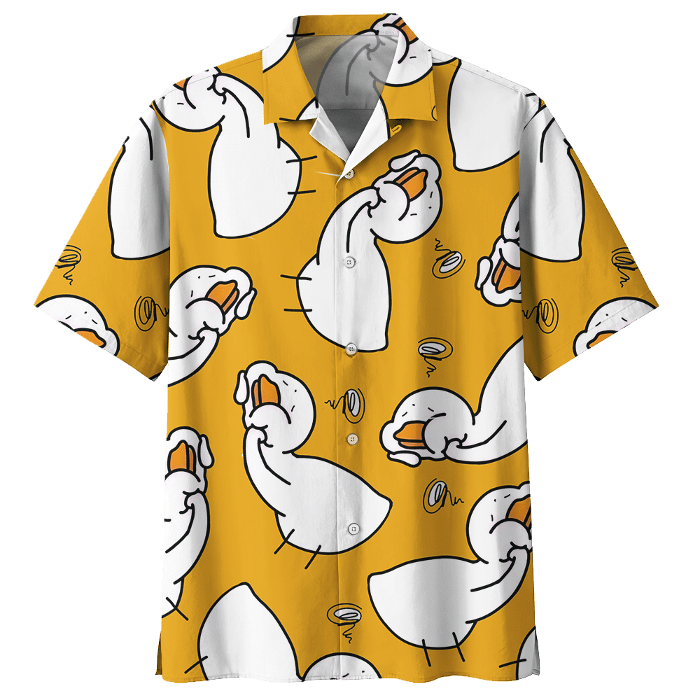Duck Orange Awesome Design Unisex Hawaiian Shirt For Men And Women Dhc17062504