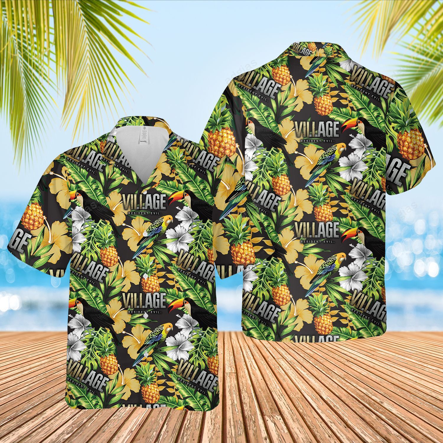 Evil Game Hawaiian Hawaii Pattern Summer Shirt
