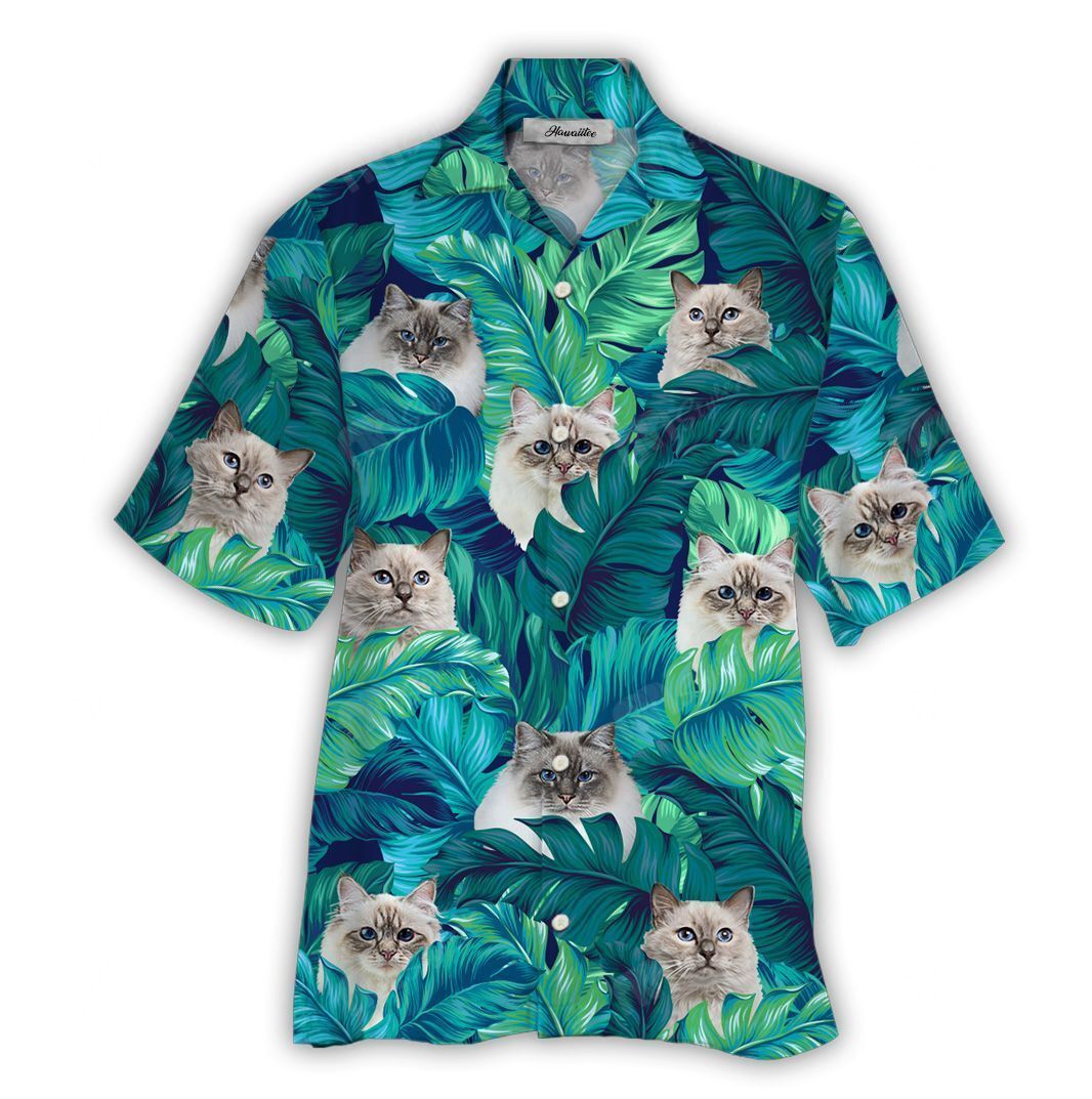 Hawaiian Shirt Birman Cat Tropical
