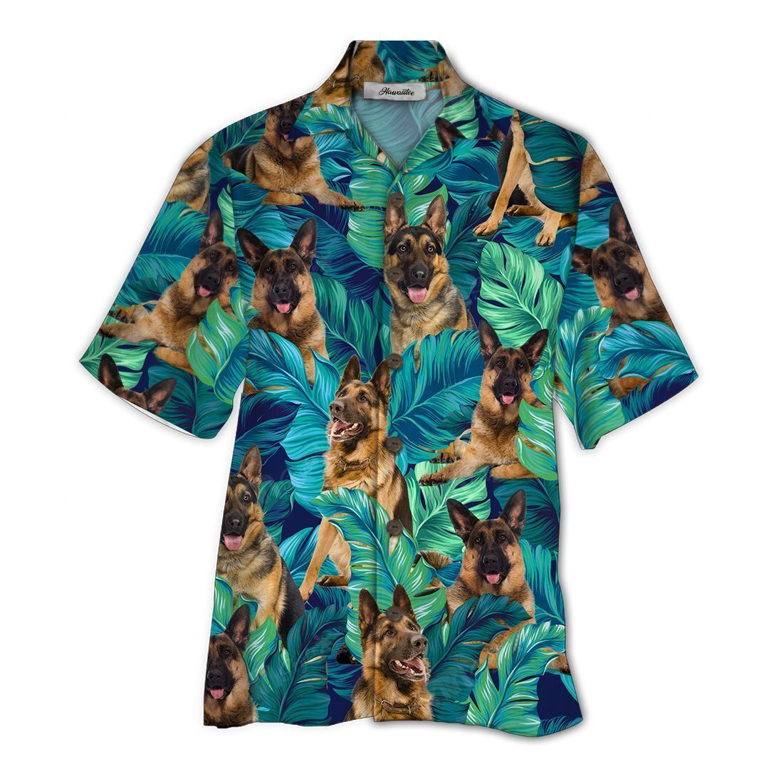 Hawaiian Shirt Germen Shepherd Tropical
