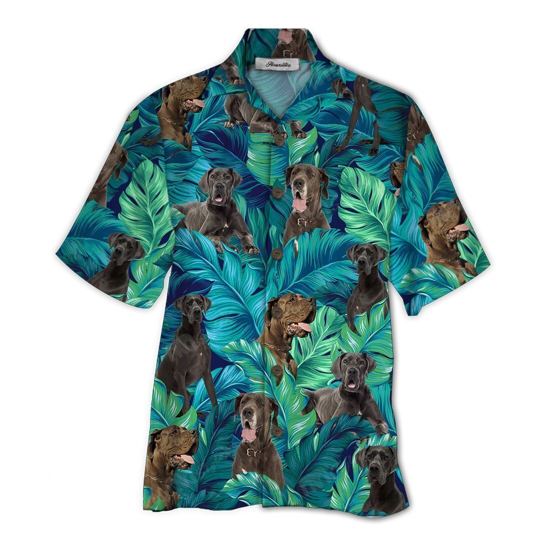 Hawaiian Shirt Great Dane Tropical