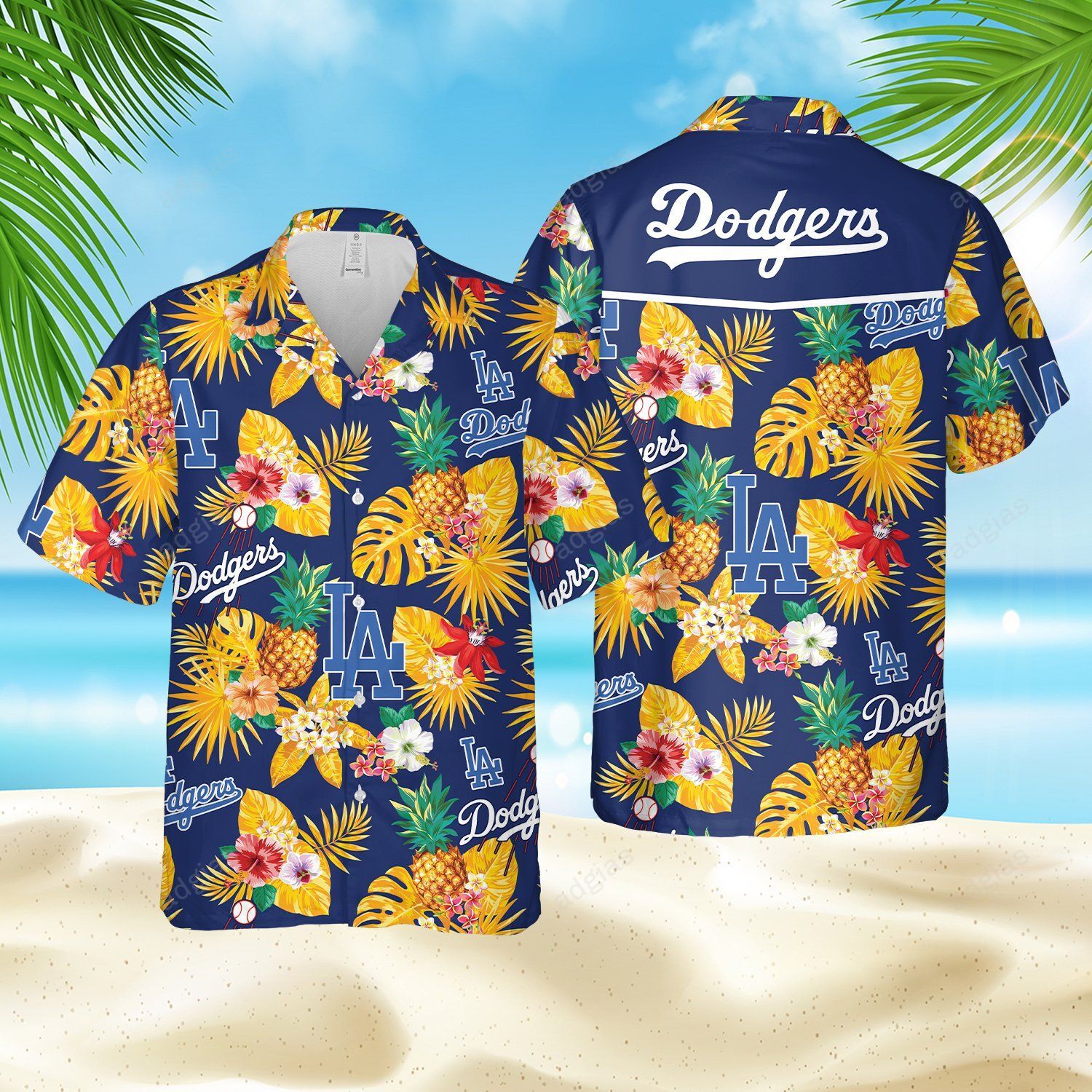 LAD Tropical Summer Beach Hawaiian Shirt