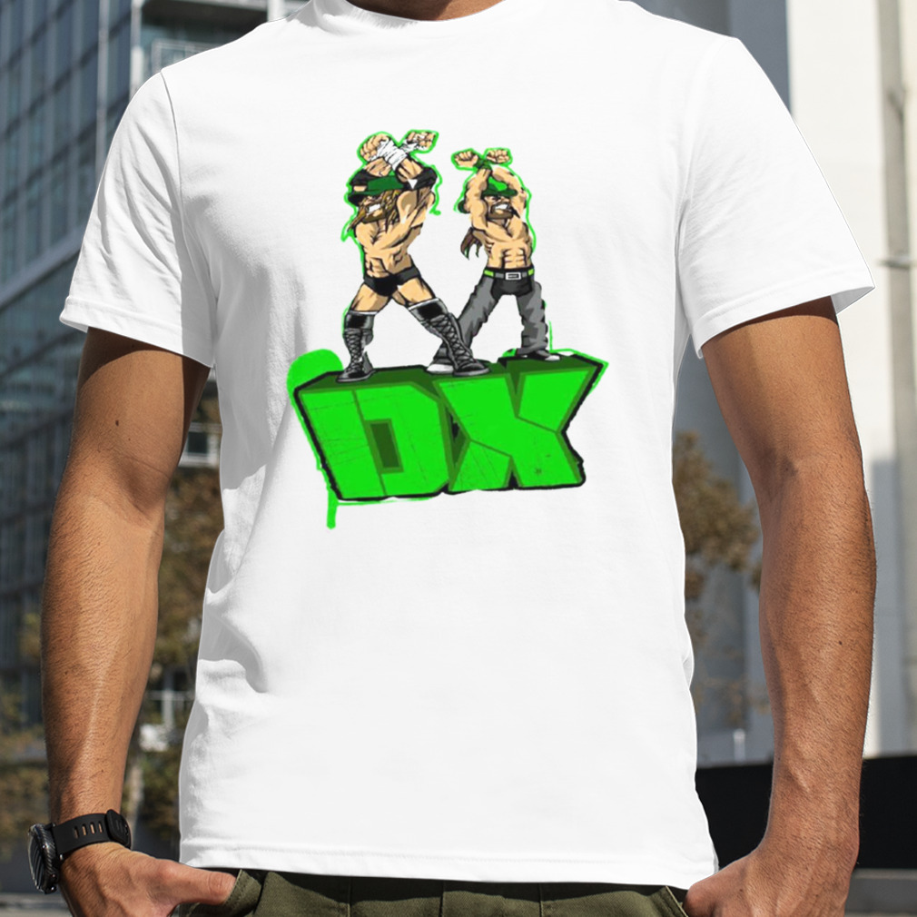 Green Neon Design Tripple H Dx shirt