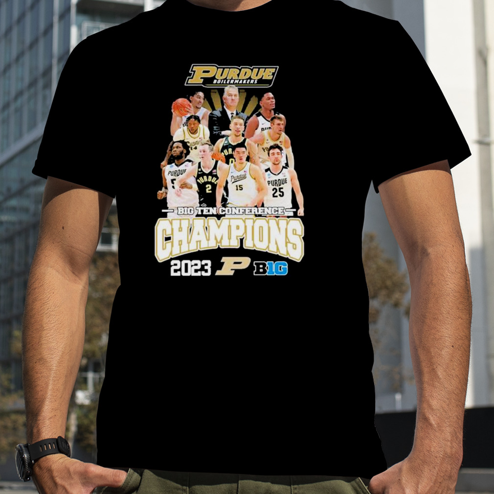 Purdue boilermakers players 2023 big ten conference champions shirt