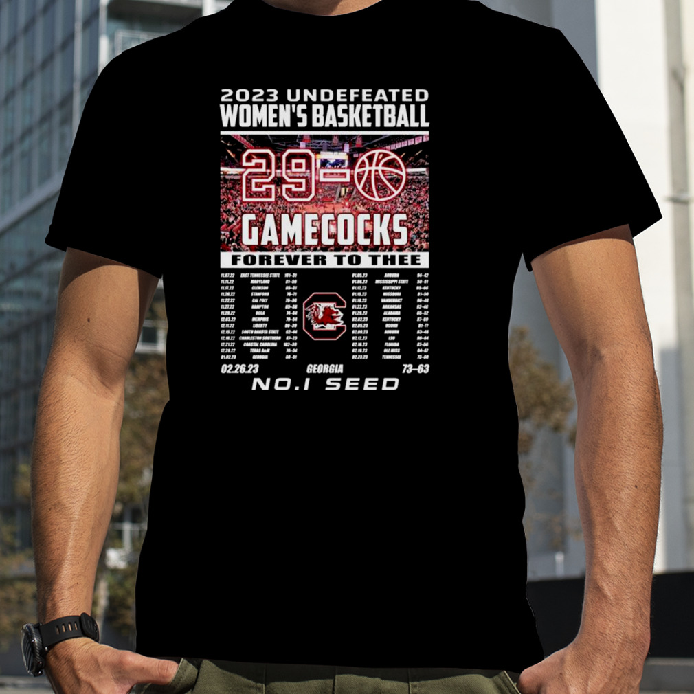 2023 Undefeated Women’s Basketball Gamecocks Shirt