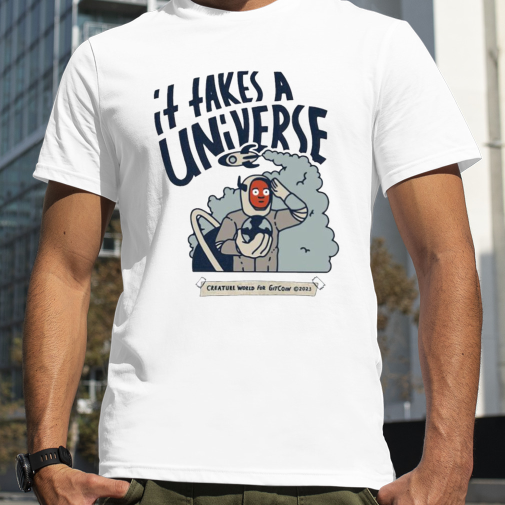It fakes a universe creature world for gitcoin shirt