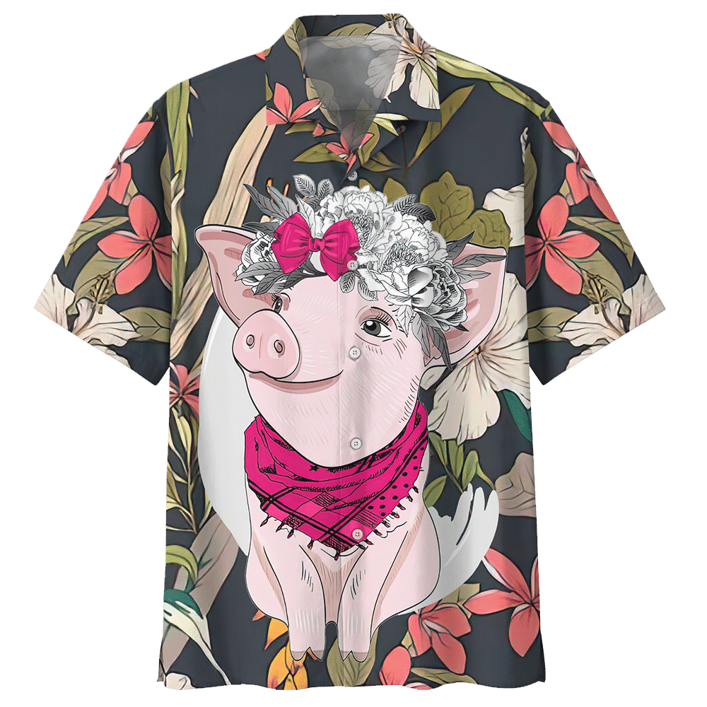 Pig  Gray Amazing Design Unisex Hawaiian Shirt For Men And Women Dhc17062541