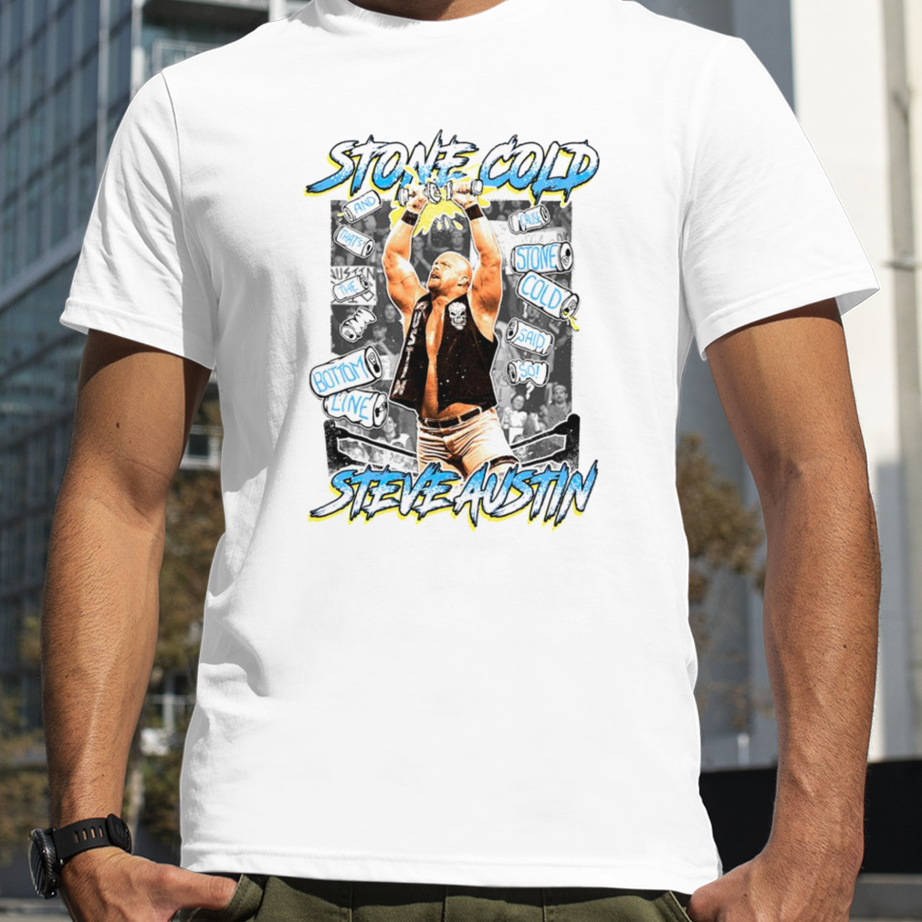 Stone Cold Steve Austin Ripple Junction Superimposed shirt