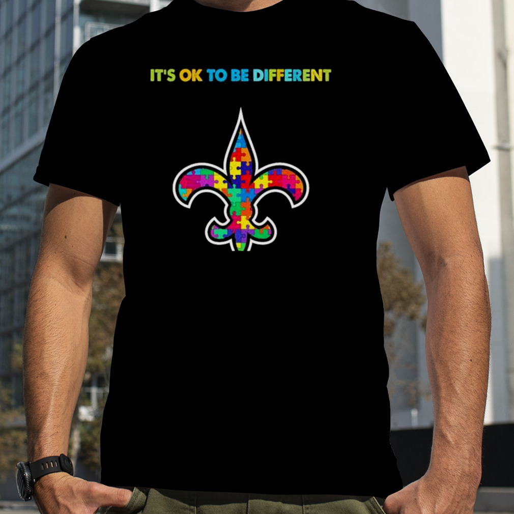 2023 New Orleans Saints Autism It’s ok to be different shirt
