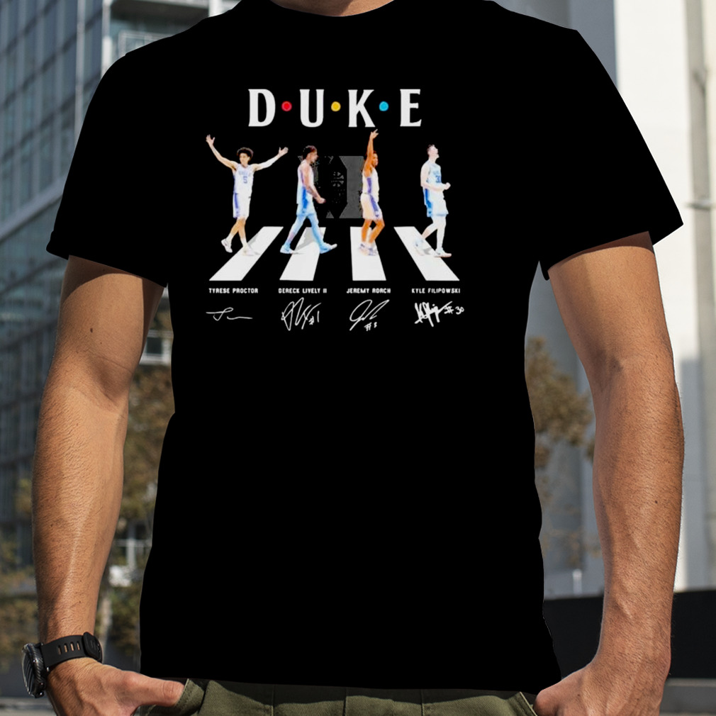Duke Blue Devils Team Abbey Road Signatures Shirt