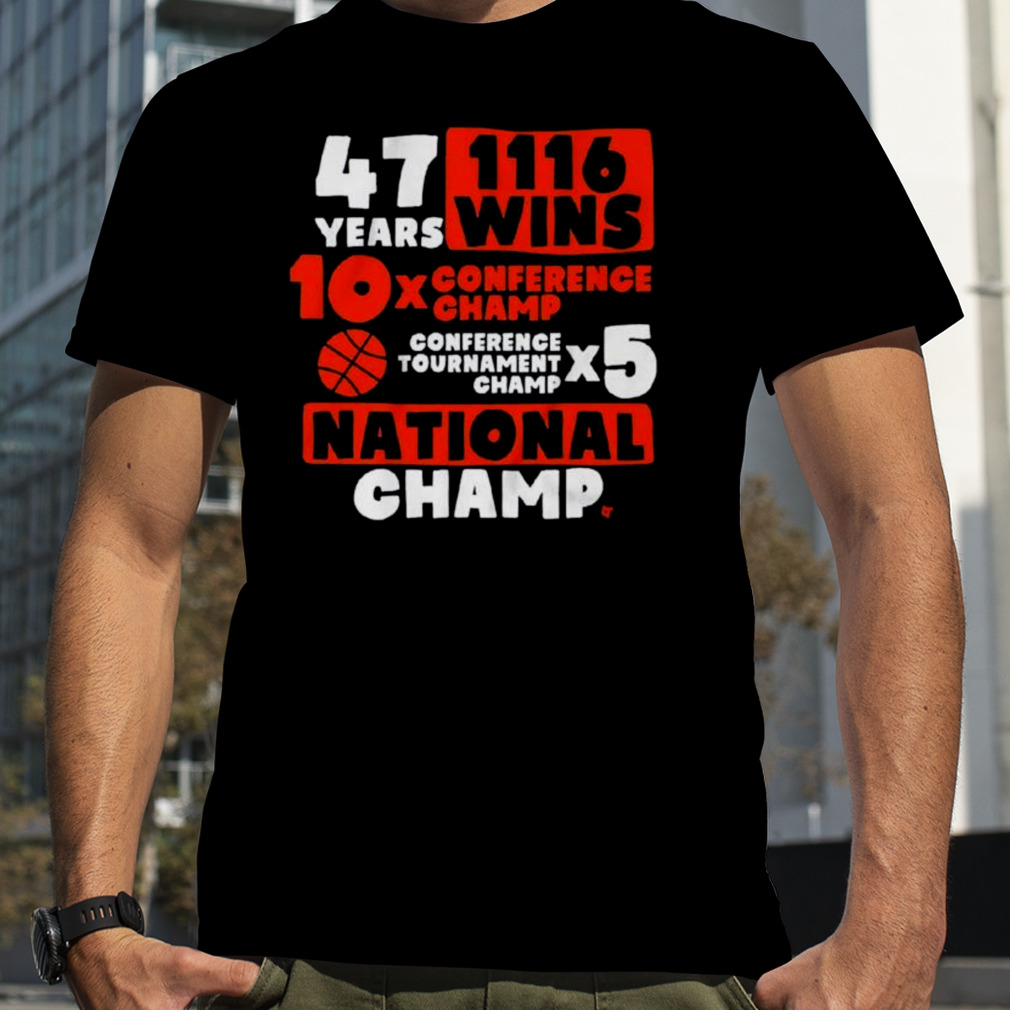 Jim Boeheim 47 Years 1116 Wins 10x Conference Champ 5x National Champ Shirt