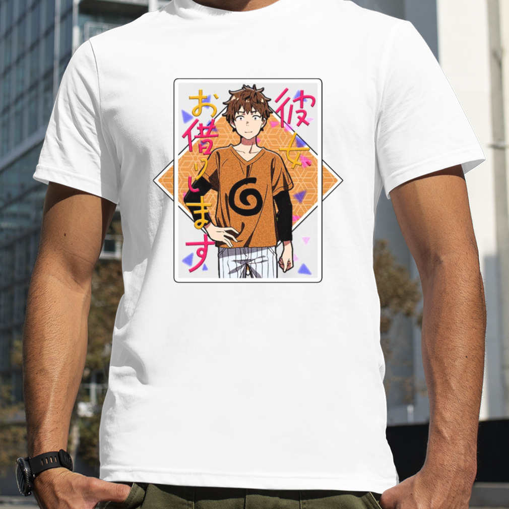 Text Box Kazuya Kinoshita Anime Rent A Girlfriend Japanese shirt