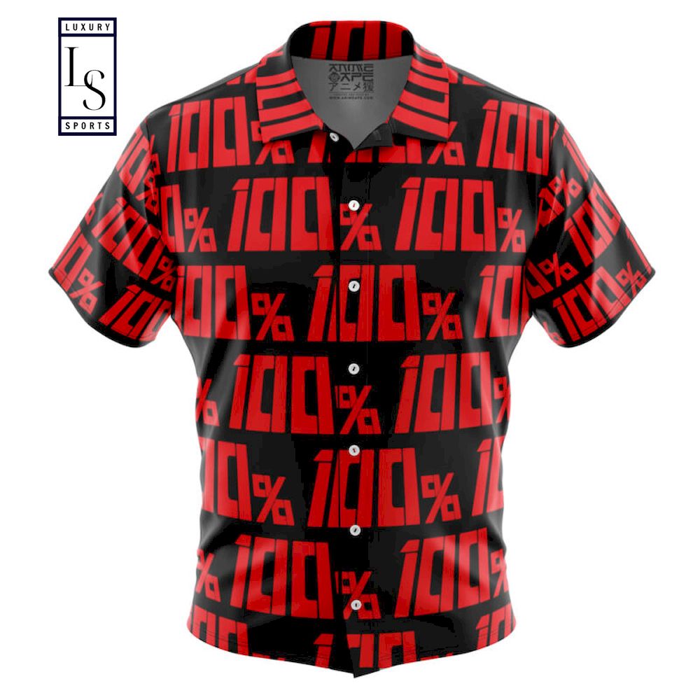 100 Mob Pyscho 100 Button Up Hawaiian Shirt