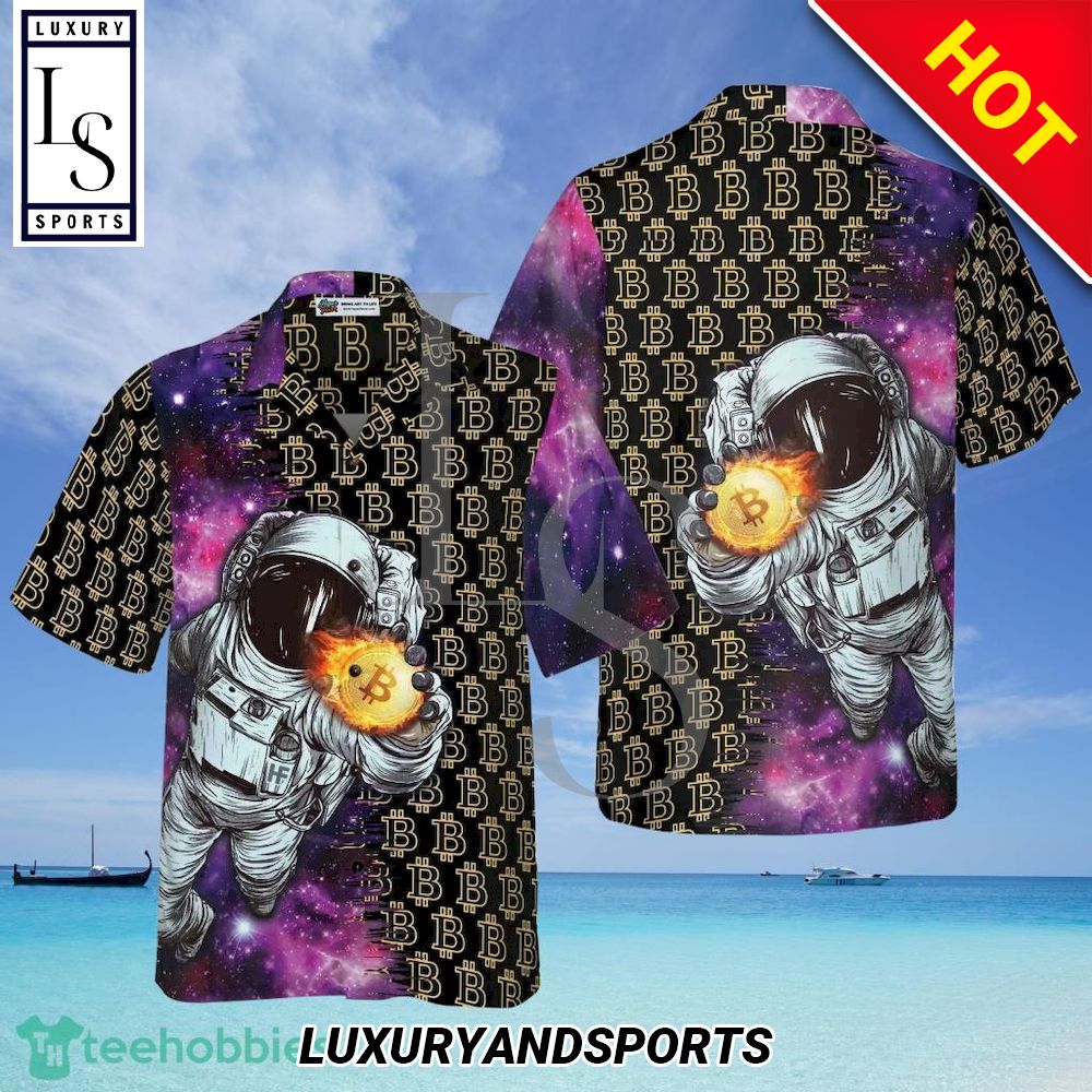 Bitcoin In The Galaxy Hawaiian Shirt
