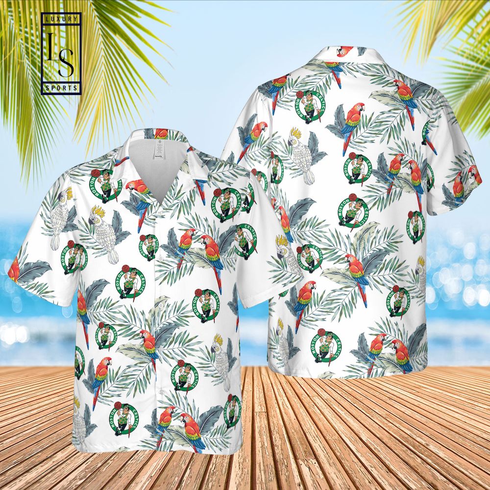 Boston Celtics Tropical Hawaiian Shirt