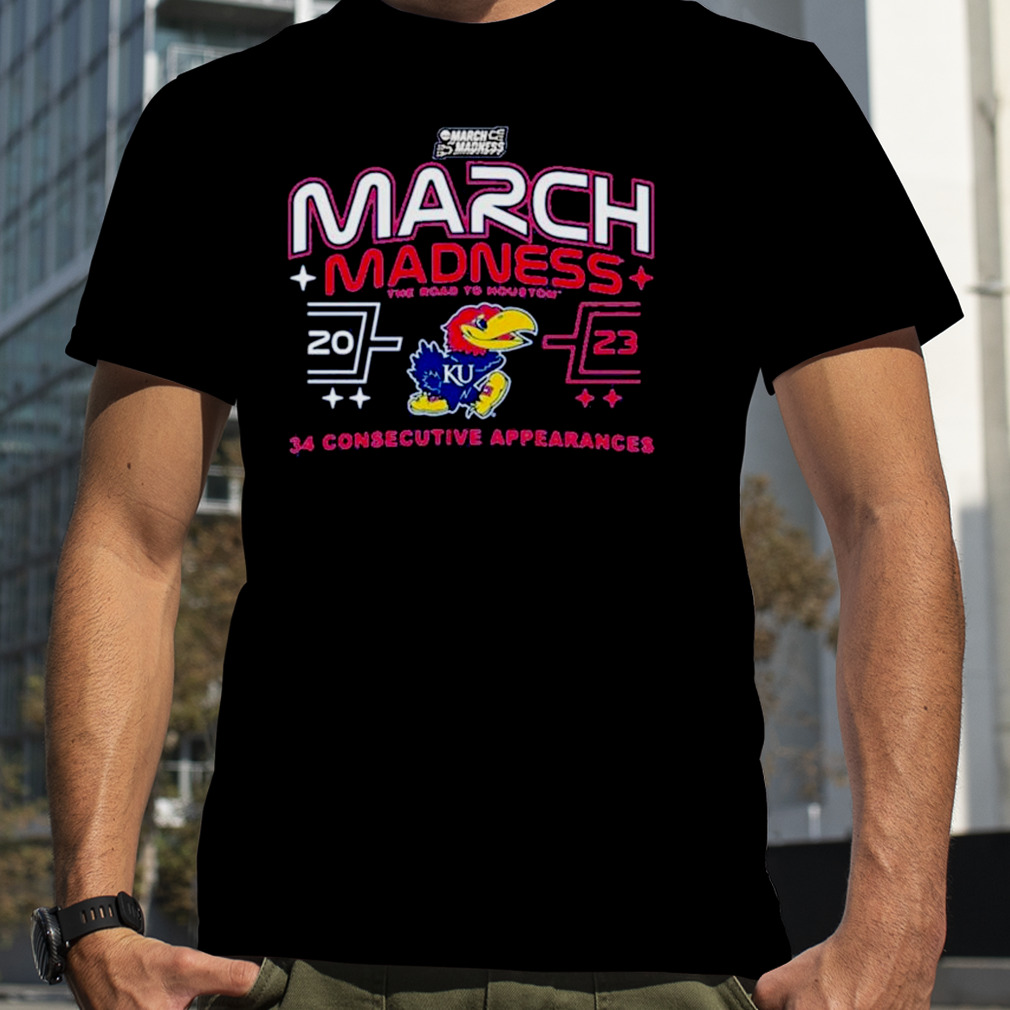 Kansas Jayhawks 2023 March Madness 33 Consecutive Shirt