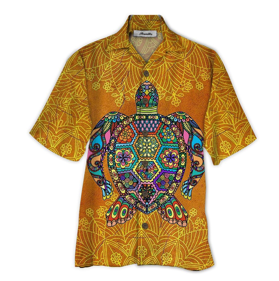 Turtle Orange Unique Design Unisex Hawaiian Shirt For Men And Women Dhc17062193