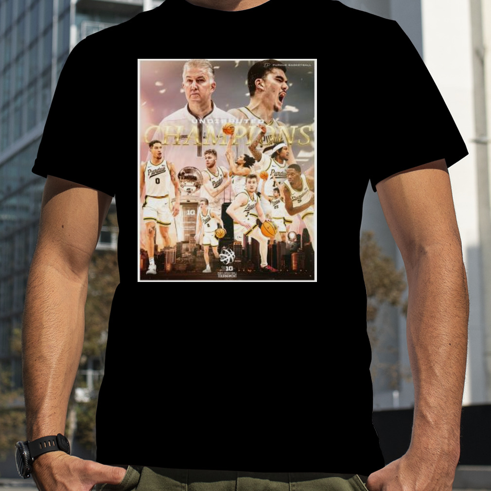 Purdue basketball 2023 Undisputed champions poster shirt