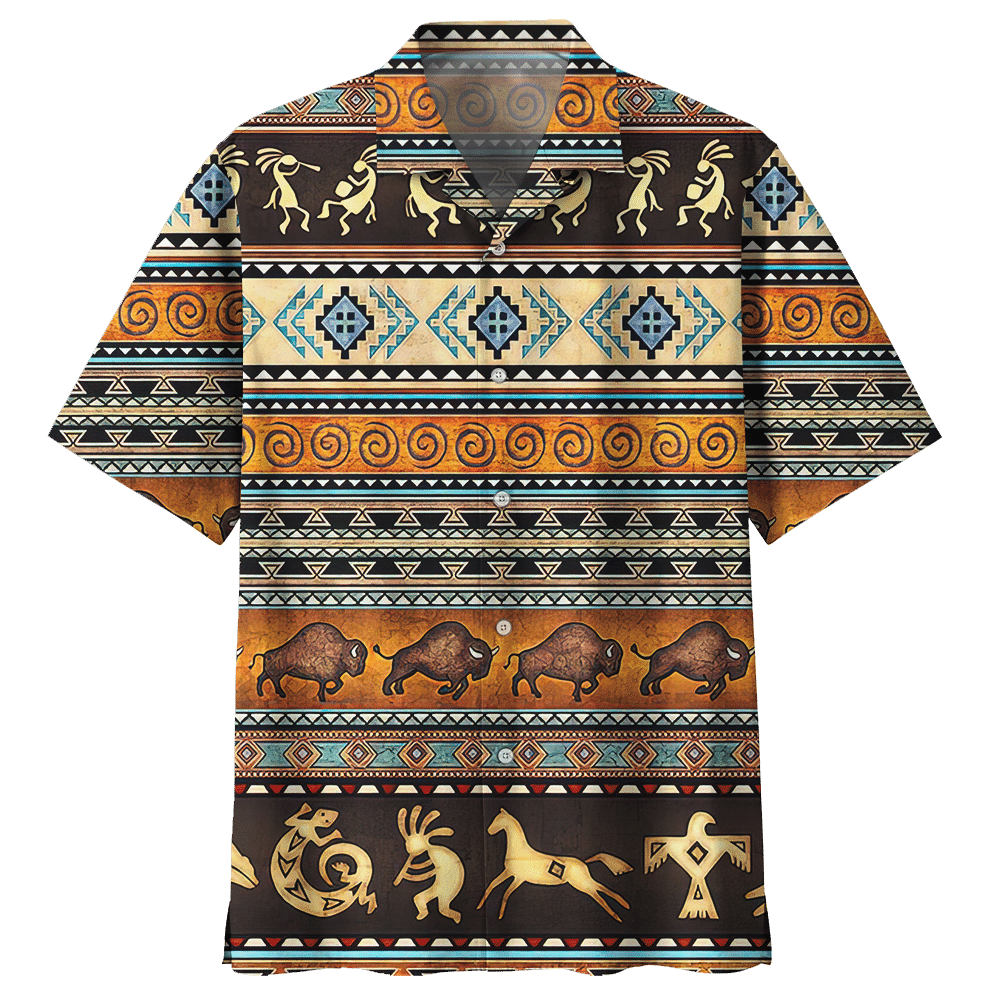 Bohemian  Khaki Nice Design Unisex Hawaiian Shirt For Men And Women Dhc17062491